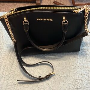 Michael Kors Black Leather Purse